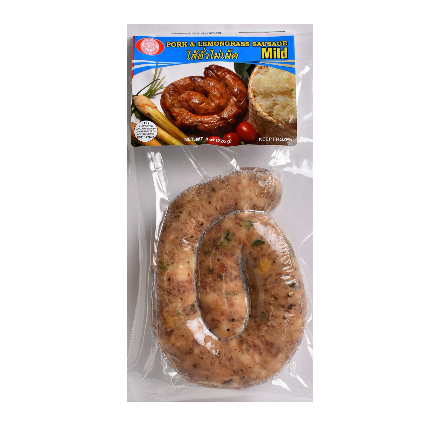 Chef Brand - Pork Lemongrass Sausage (Mild)