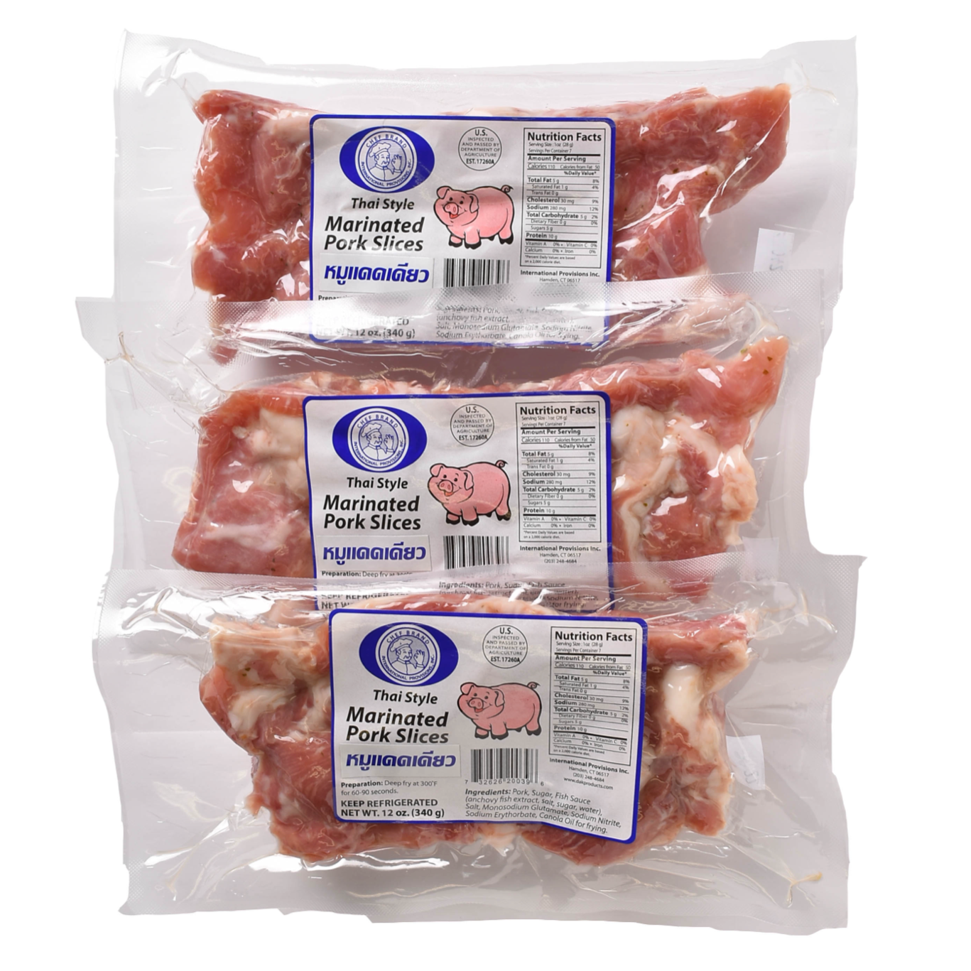 Chef Brand - Marinated Pork Slices (Blue Label)